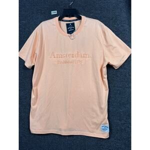Amsterdam Industry Size XL By Dutch Denim T-Shirt Men's  Pastel Orange Tee NEW